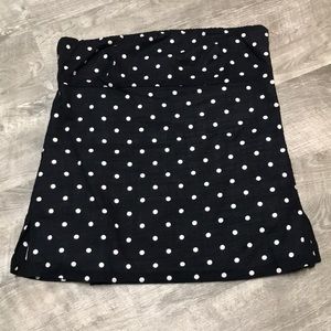 J. CREW Pokadot Bustier Top